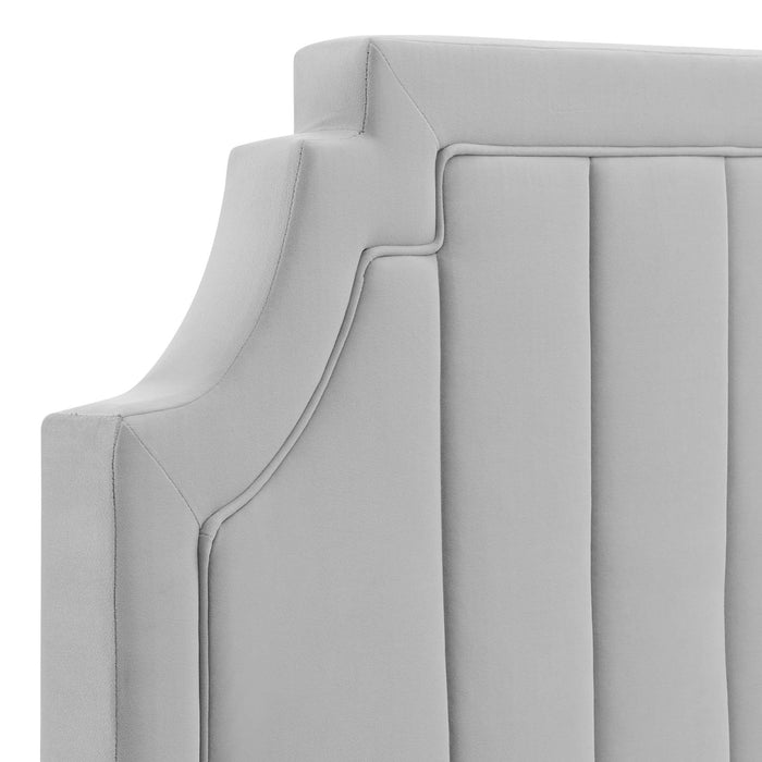 Alyona Channel Tufted Performance Velvet Headboard