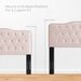 Modway Sophia Tufted Performance Velvet Headboard Bedroom Furniture in Gray - Detail View