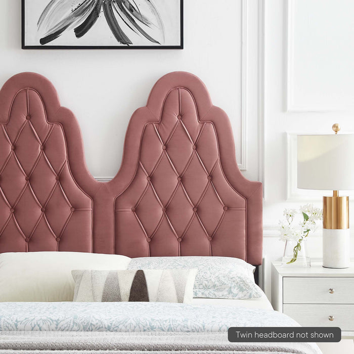 Augustine Tufted Performance Velvet Headboard