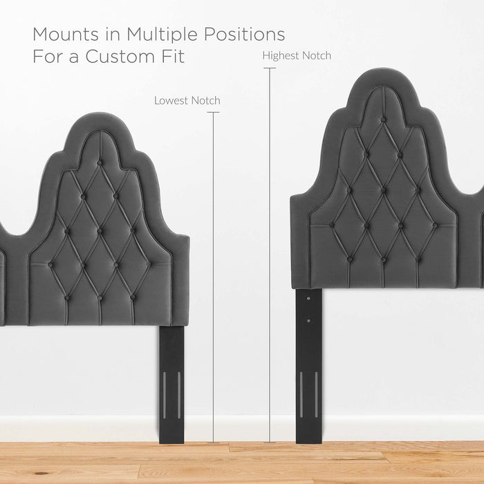 Augustine Tufted Performance Velvet Headboard - view 5