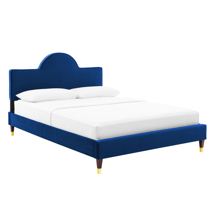 Aurora Performance Velvet Bed