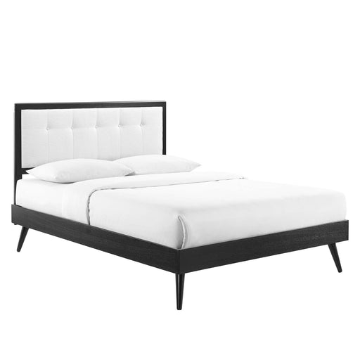Modway Willow Wood Platform Bed With Splayed Legs Bedroom Furniture - View 114