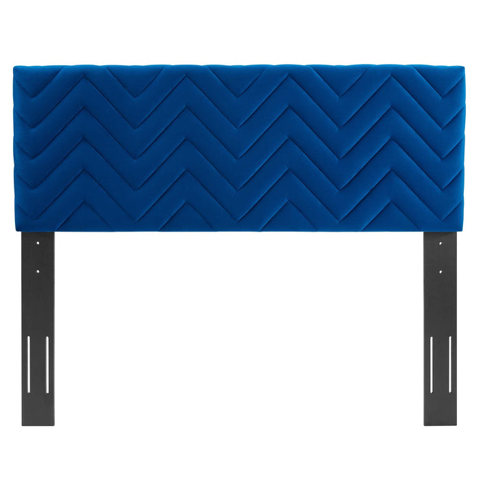 Mercy Chevron Tufted Performance Velvet Headboard - view 8