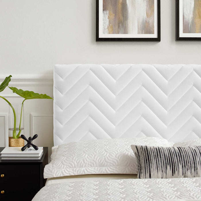 Mercy Chevron Tufted Performance Velvet Headboard - view 13
