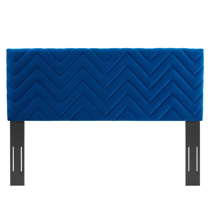 Modway Mercy Chevron Tufted Performance Velvet Headboard Bedroom Furniture - Features