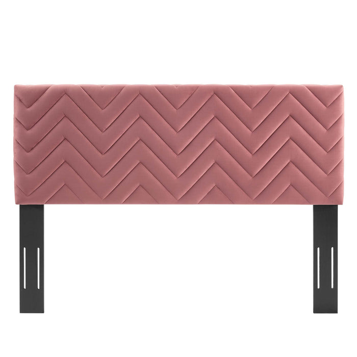 Mercy Chevron Tufted Performance Velvet Headboard - view 25