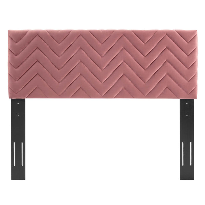Mercy Chevron Tufted Performance Velvet Headboard - view 26