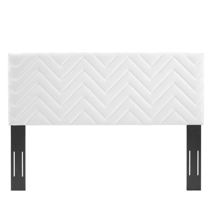 Mercy Chevron Tufted Performance Velvet Headboard - view 43