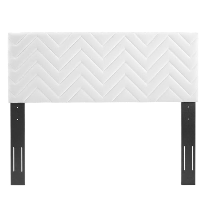Mercy Chevron Tufted Performance Velvet Headboard - view 44