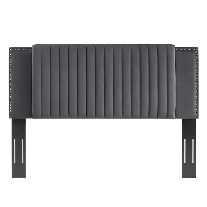 Felicity Channel Tufted Performance Velvet Headboard
