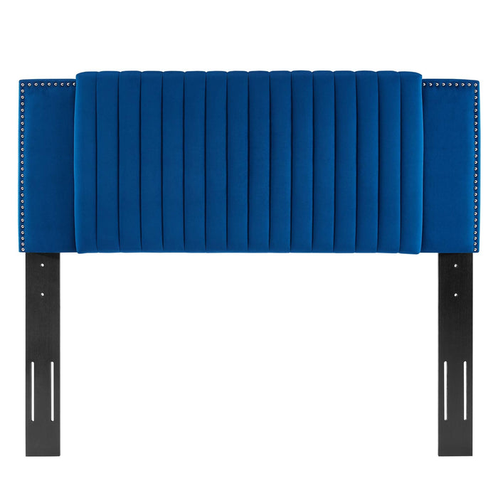 Felicity Channel Tufted Performance Velvet Headboard