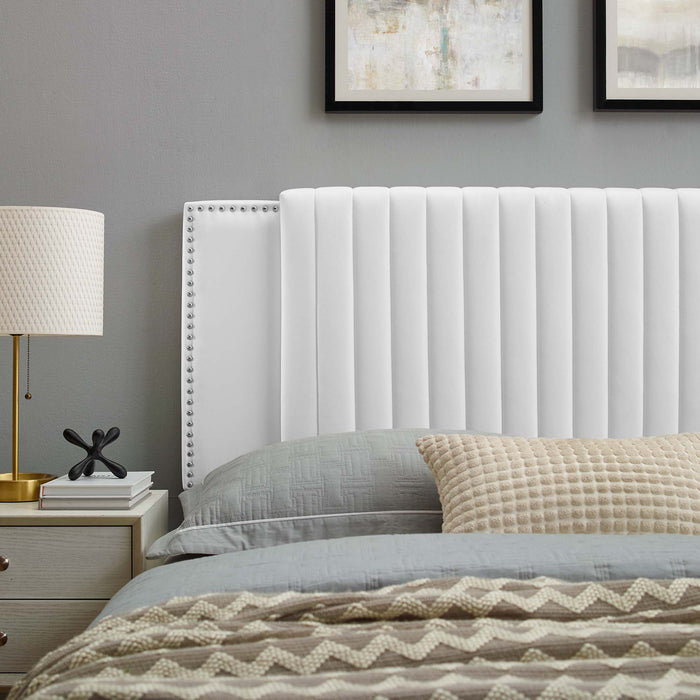 Felicity Channel Tufted Performance Velvet Headboard