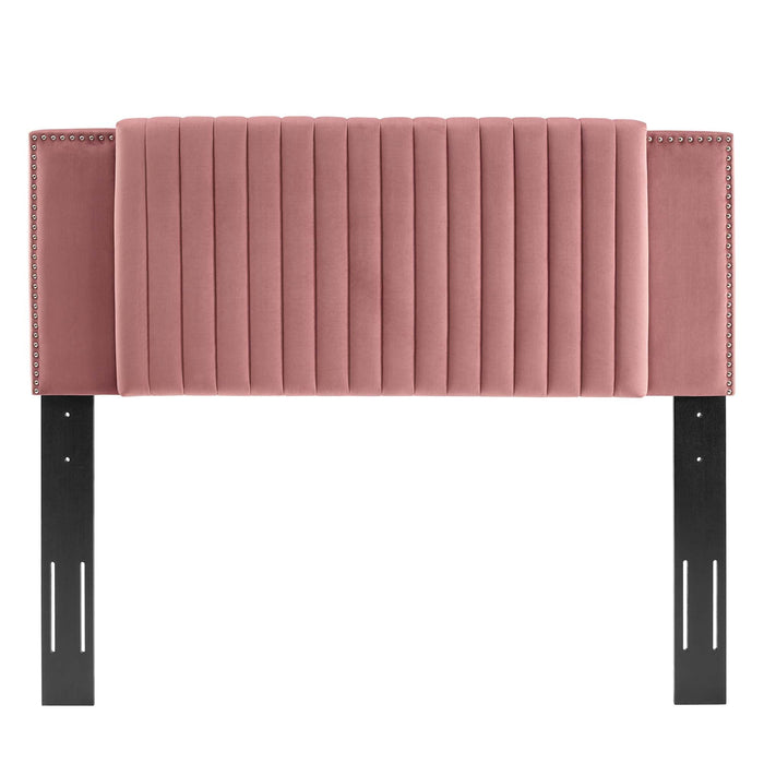 Felicity Channel Tufted Performance Velvet Headboard