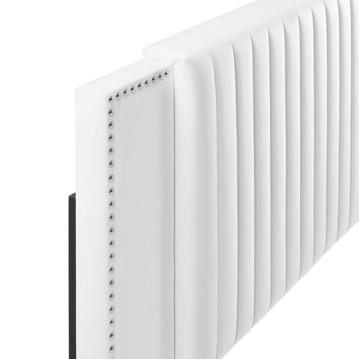 Felicity Channel Tufted Performance Velvet Headboard