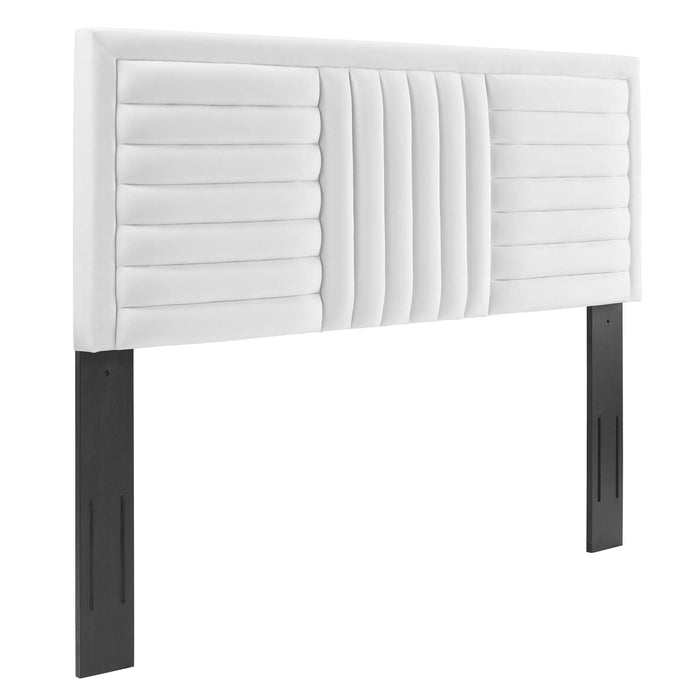 Believe Channel Tufted Performance Velvet Headboard