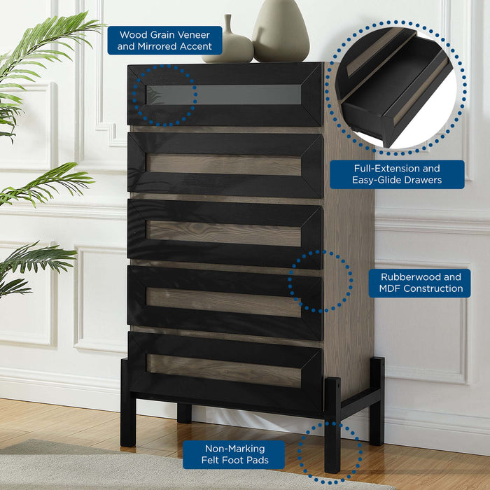 Modway Merritt Chest Living Room Furniture in Brown - Detail View