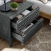 Modway Render Two-Drawer Nightstand Bedroom Furniture in Black - Detail View