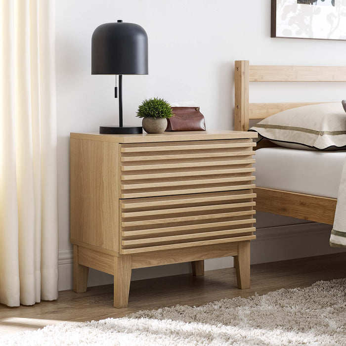Modway Render Two-Drawer Nightstand Bedroom Furniture - Features