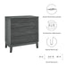 Modway Render 3-Drawer Bachelor's Chest Living Room Furniture in Black - Side View