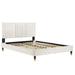 Modway Sofia Channel Tufted Performance Velvet Platform Bed With Wood and Gold Legs Bedroom Furniture - View 32