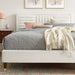 Modway Sofia Channel Tufted Performance Velvet Platform Bed With Wood and Gold Legs Bedroom Furniture - View 31