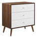 Modway Transmit 3-Drawer Chest Living Room Furniture in White