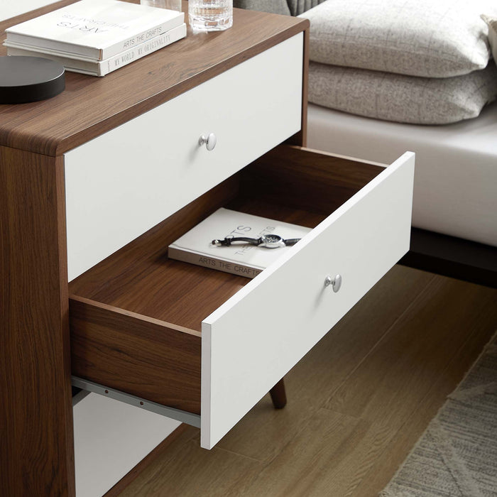 Modway Transmit 3-Drawer Chest Living Room Furniture in White - Detail View