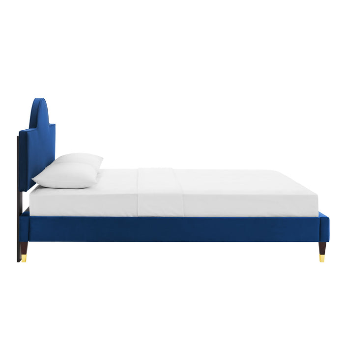 Aurora Performance Velvet Bed