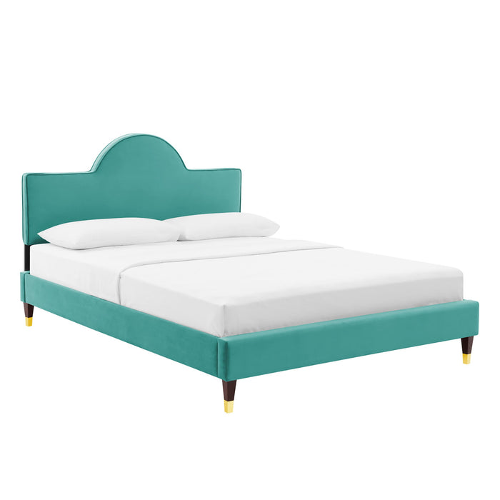 Aurora Performance Velvet Bed