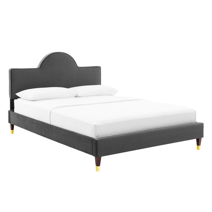 Aurora Performance Velvet Bed