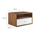 Modway Transmit Wall Mount Nightstand Bedroom Furniture in White - Detail View