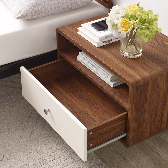 Modway Transmit Wall Mount Nightstand Bedroom Furniture - Close-Up