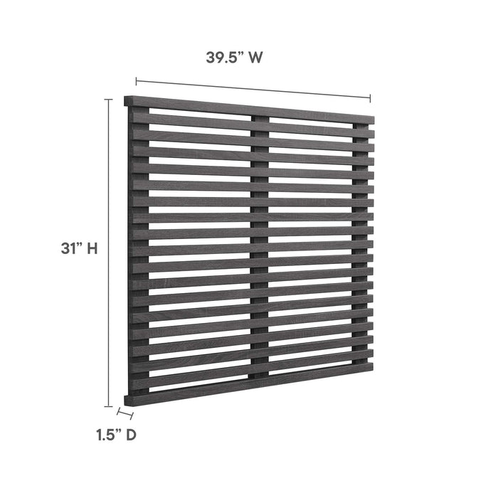 Modway Render Wall Mount Headboard Bedroom Furniture in Black - Detail View