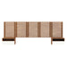 Modway Render Wall Mount Headboard and Modern Nightstands Bedroom Furniture - Lifestyle View