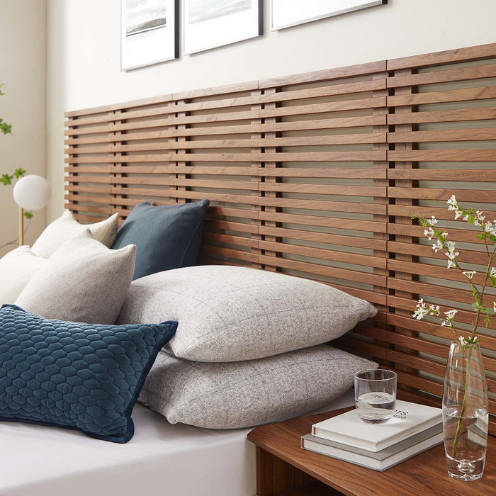 Modway Render Wall Mount Headboard and Modern Nightstands Bedroom Furniture - Close-Up
