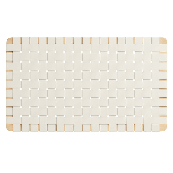 Sparta Weave Wall-Mount Vegan Leather Headboard