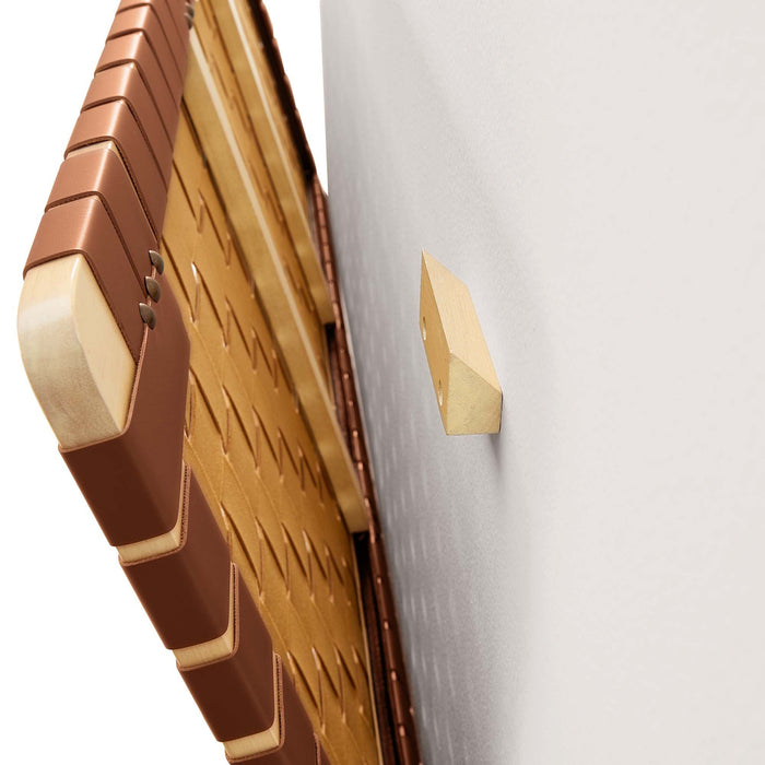 Sparta Weave Wall-Mount Vegan Leather Headboard