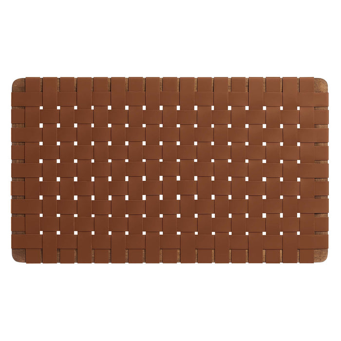 Sparta Weave Wall-Mount Vegan Leather Headboard