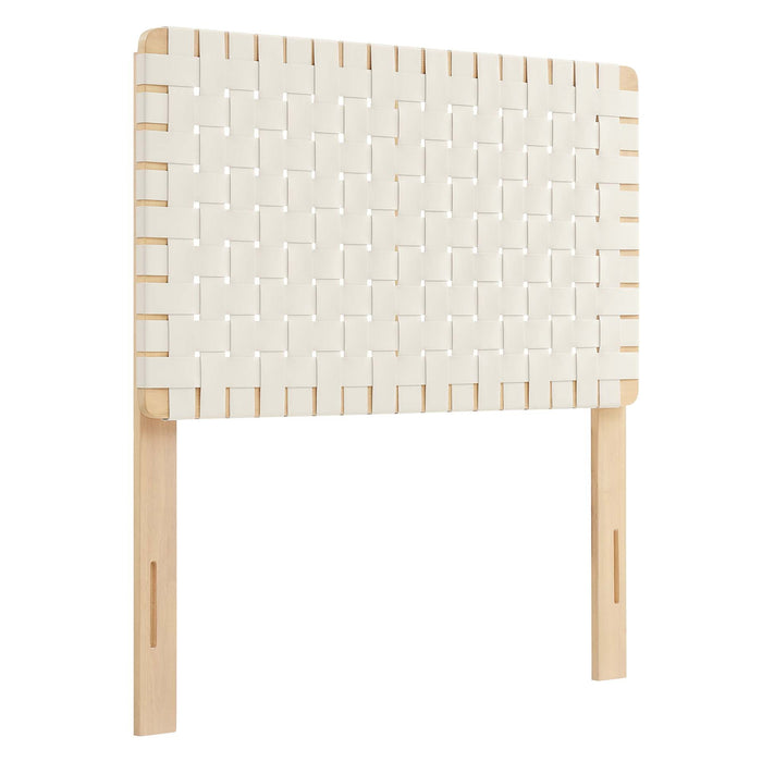 Modway Sparta Weave Vegan Leather Headboard Bedroom Furniture - View 117
