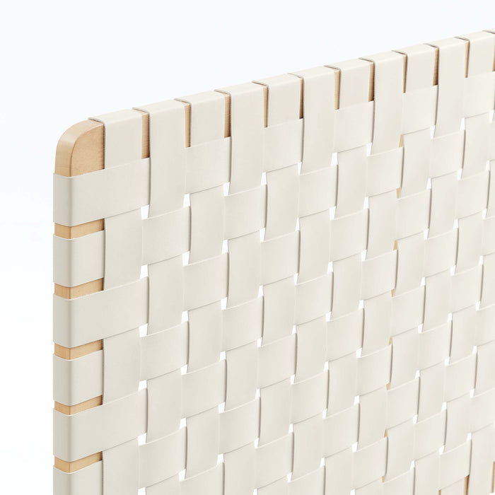 Modway Sparta Weave Vegan Leather Headboard Bedroom Furniture - Features