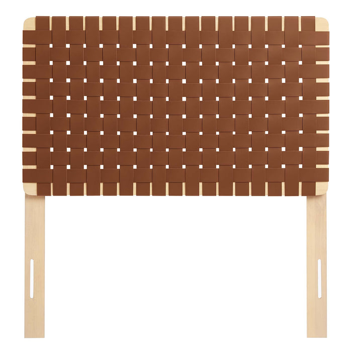 Modway Sparta Weave Vegan Leather Headboard Bedroom Furniture - View 13
