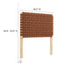 Modway Sparta Weave Vegan Leather Headboard Bedroom Furniture - View 11