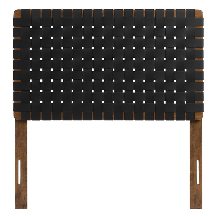 Modway Sparta Weave Vegan Leather Headboard Bedroom Furniture - View 21