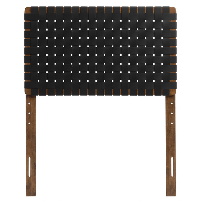 Modway Sparta Weave Vegan Leather Headboard Bedroom Furniture - View 22