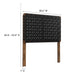 Modway Sparta Weave Vegan Leather Headboard Bedroom Furniture - View 19