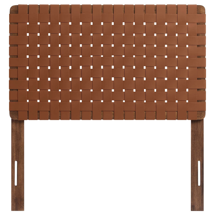 Modway Sparta Weave Vegan Leather Headboard Bedroom Furniture - View 29