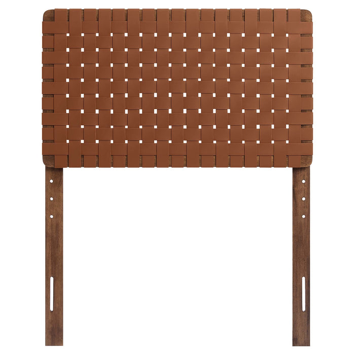 Modway Sparta Weave Vegan Leather Headboard Bedroom Furniture - View 30