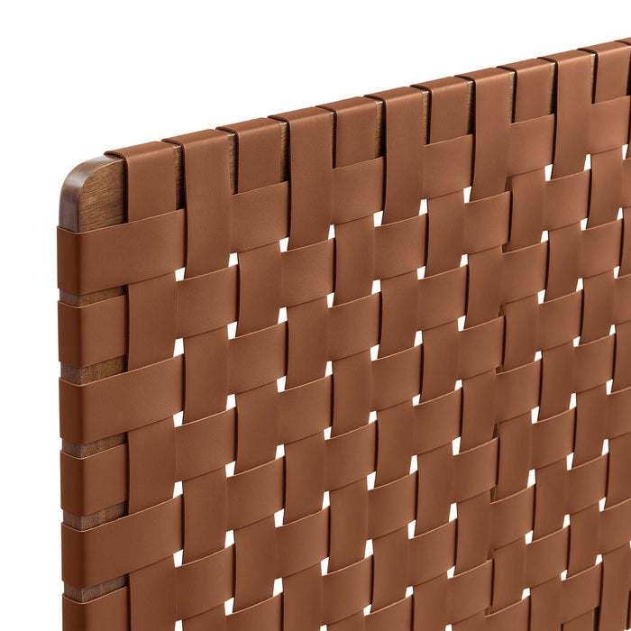Modway Sparta Weave Vegan Leather Headboard Bedroom Furniture - View 31
