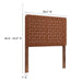 Modway Sparta Weave Vegan Leather Headboard Bedroom Furniture - View 27