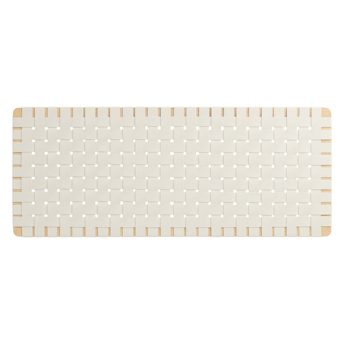 Sparta Weave Wall-Mount Vegan Leather Headboard